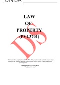 PVL3701 Law Of Property Exam Pack 2022