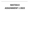 MAT2613 ASSIGNNMENT 1 2022