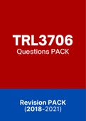 TRL3706 - Exam Questions PACK (2018-2021)