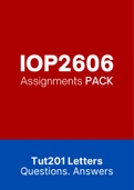 IOP2606 - Assignments PACK (2012-2021)