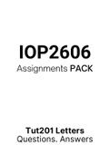 IOP2606 - Assignments PACK (2012-2021)