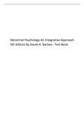 Abnormal Psychology An Integrative Approach 5th Edition By David H. Barlow - Test Bank.pdf