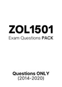ZOL1501 - Exam Questions PACK (2014-2020) 