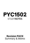 PYC1502 - Notes for Psychology In Society 