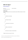 [SOLVED] BIO 251 BIO 251 Quiz 7. Questions and answer (well explained) | Download To Score A.
