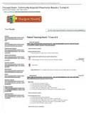 Focused Exam: Community-Acquired Pneumonia Results | Turned In Advanced Pharmacology - March 2020, NU 614