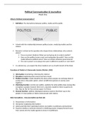 Political Communication & Journalism Notes