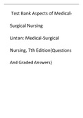 Test Bank for Aspects of Medical-Surgical Nursing