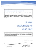 LJU4802 Assignment 1 Semester 1 2022 Solution