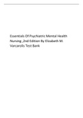Essentials Of Psychiatric Mental Health Nursing ,2nd Edition By Elizabeth M. Varcarolis Test Bank.pdf