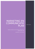 Essay MARKETING EN COMMUNICATIE PLAN  Rendement  - Marketing & communicatie Niveau 3&4 Deel 1 Leerwerkboek, ISBN: 9789006372274