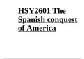 HSY2601 The Spanish conquest of America