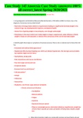 Case Study 145 Anorexia Case Study (answers) 100% all correct latest Spring 2021/2022