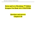 Berne and Levy Physiology 7th Edition Koeppen Test Bank ALL CHAPTERS
