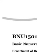 BNU1501 ASSIGNMENT 1 ANSWERS  FIRST SEMESTER OF 2022