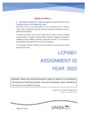 LCP4801 BOTH Assignments (1&2) 2022 Semester 1 - Solution