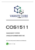 COS1511 Assignment 2 2022