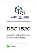 DSC1520 Assignment 4 Semester 1 2022