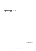 Psychology 253 content summary 