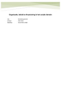 Kennislijn generiek: organisatie, beleid en financiering in sociaal domein