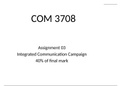 Lecture notes COM3708 - Advertising And Public Relations (COM3708) 