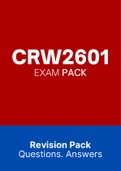 CRW2601 - EXAM PACK (2022)
