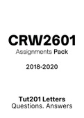CRW2601 - Combined Tut201 Letters (2018-2020) 