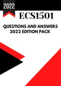  ECS1501 - Economics IA - Updated Questions and Answers Pack 2022 