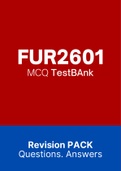 FUR2601 - MCQ TestBAnk (2022)