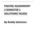 FIN3702 ASSIGNMENT 1 SEMESTER 1 SOLUTIONS ONLINE TOOL SAMIGO