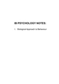 IBDP Psychology 7 HL/SL Notes (ALL UNITS)