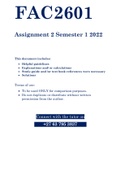 FAC2601 - ASSIGNMENT 02 SOLUTIONS (SEMESTER 01 - 2022)