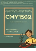 CMY1502 Assignment 2 2022