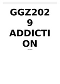 Summary  Addiction (GGZ2029) alle literatuur uitgewerkt