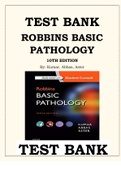 Robbins Basic Pathology 10th Edition Test Bank By Kumar, Abbas, Aster Isbn- 978-0323353175