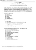 NUR 2115 Module 4 Assignment Nursing Process Daniel Case Study- Rasmussen College