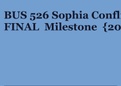BUS 526 Sophia Conflict FINAL Milestone {2021}