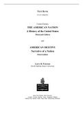 American Destiny Narrative of a Nation, Concise Edition, Volume 2 (since 1865),Carnes - Exam Preparation Test Bank (Downloadable Doc)