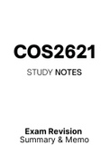 COS2621 - Summarised NOtes