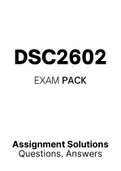 DSC2602 - EXAM PACK (2022)