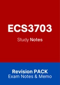 ECS3703 (Notes, ExamPACK, QuestionPACK, Tut201 Letters)