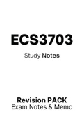 ECS3703 (Notes, ExamPACK, QuestionPACK, Tut201 Letters)