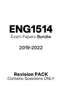 ENG1514 - Exam Questions PACK (2019-2022)