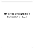 MNO3701 Assgnment 2 semester 1 2022