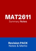 MAT2611 - Notes for Linear Algebra (Summary)