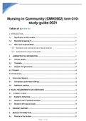 Nursing in Community (CMH2602) krm-310-study-guide-2021
