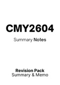 CMY2604 - Notes for Dealing With Young Offenders 