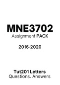 MNE3702 - Combined Tut201 Letters (2016-2020) 