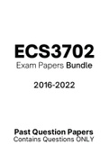 ECS3702 - Exam Prep. Questions (2016-2022)