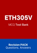 ETH305V - MCQ Exam PACK (2022)